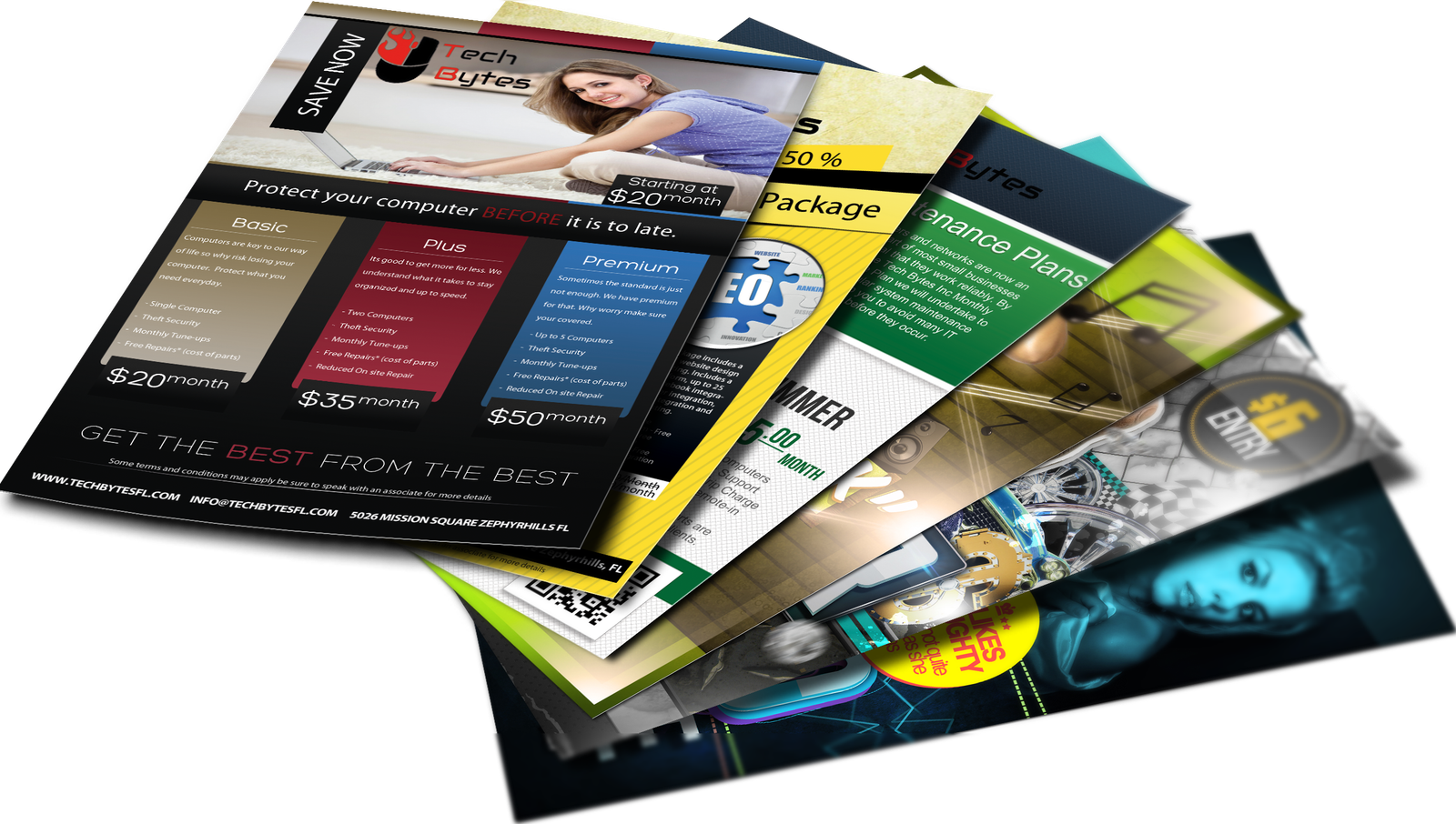 Printed pamphlets